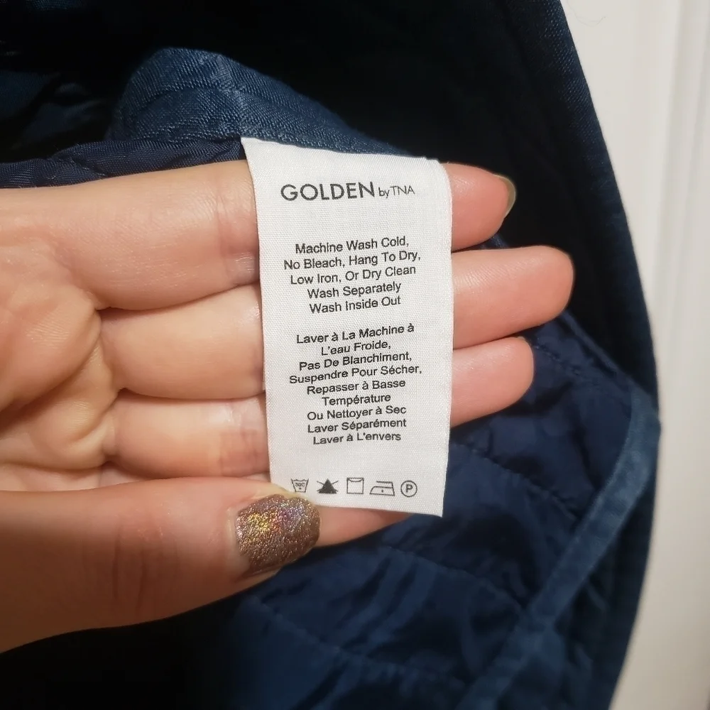 ARITZIA Golden by TNA Quilted Harmon Kimono Jacket Size Small - Picture 7 of 10